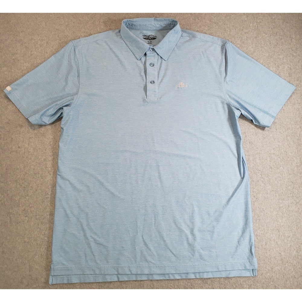 Straight Down Polo Shirt Mens Blue Size XL Daniel Island Golf Club Logo Short Sl